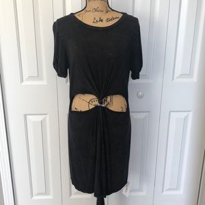 BNWT Honey Punch Vintage Black Short Sleeve Dress